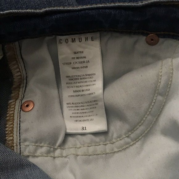 Comune Seattle Revival  Cropped Jeans - Picture 5 of 11